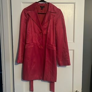 Hot pink women’s Trench Coat 🔥